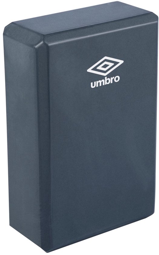 Bloc de Yoga Umbro - 23 x 15 x 7,5 cm - Léger et Durable - Bloc de Pilates - Exercices d'Équilibre et d'Étirement - Soutien pour le Yoga et l'Étirement - Gris Foncé