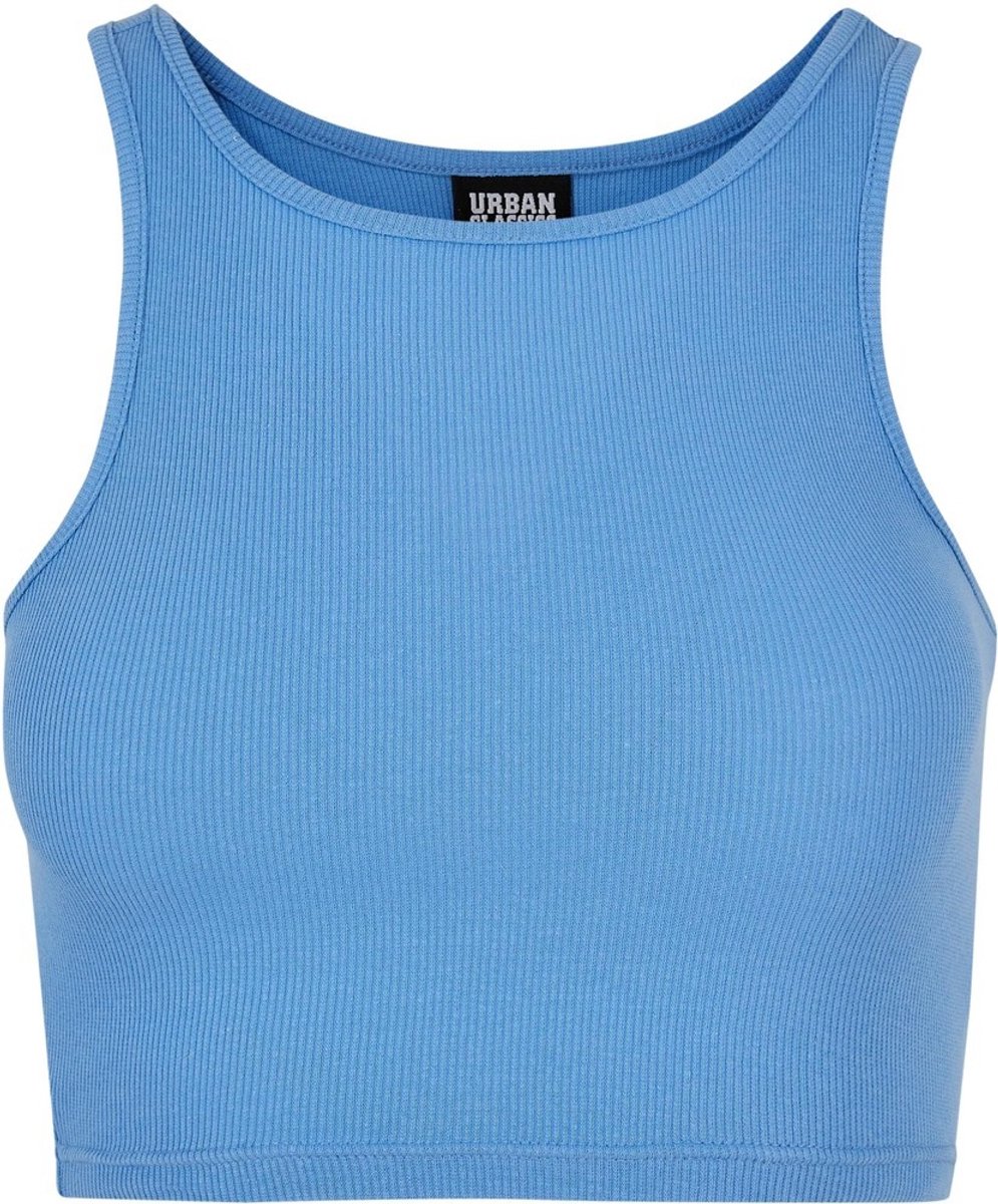 Urban Classics Rib Crop top 3XL Blauw