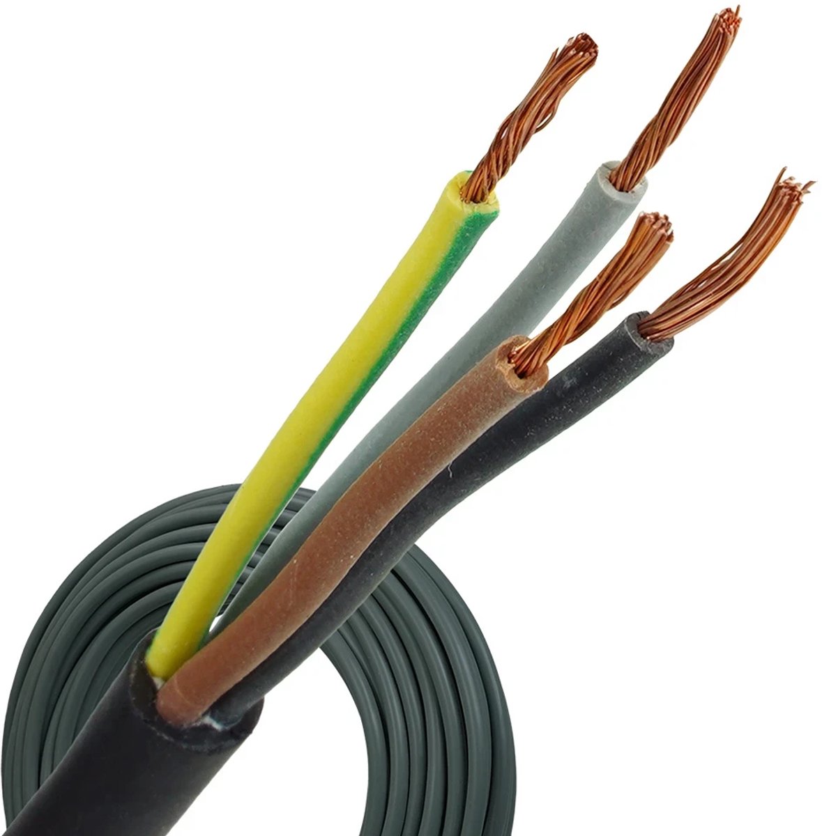 Neopreen kabel H07RN-F 4x2.5mm² per rol 100 meter