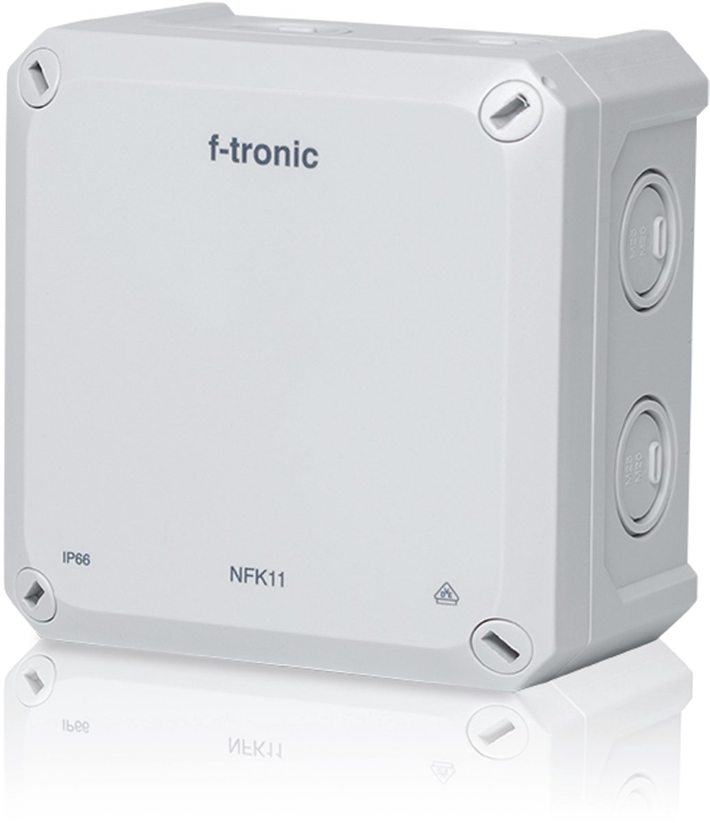 F-TRONIC FR-Aftakdoos Neptun Compact, 110x110x67 mm, grijs