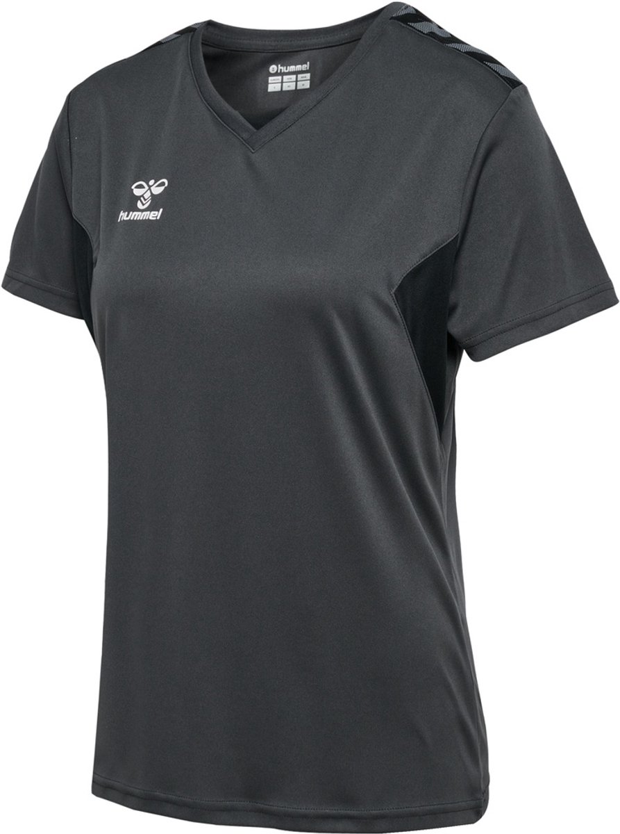 Hummel Damen T-Shirt Hmlauthentic Pl Jersey S/S Woman Asphalt-L