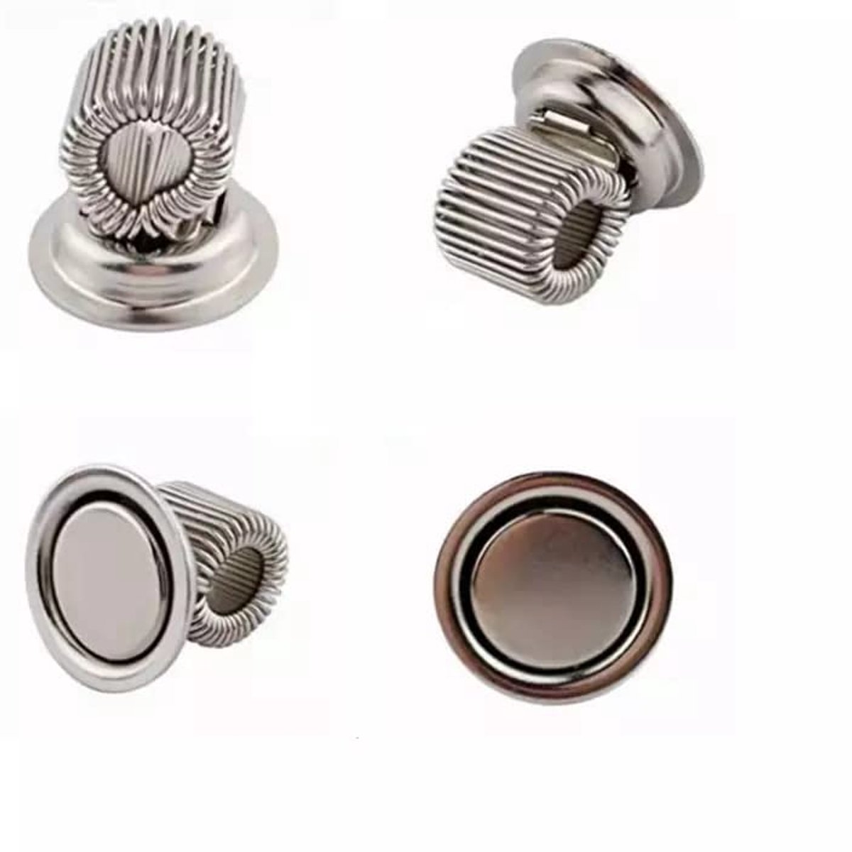 Magnetische Pen- en Penseelhouder - Neodymium - Met sterke grip - Voor koelkast, werkplaats, kantoor en universiteit - Zilver - 4 stuks