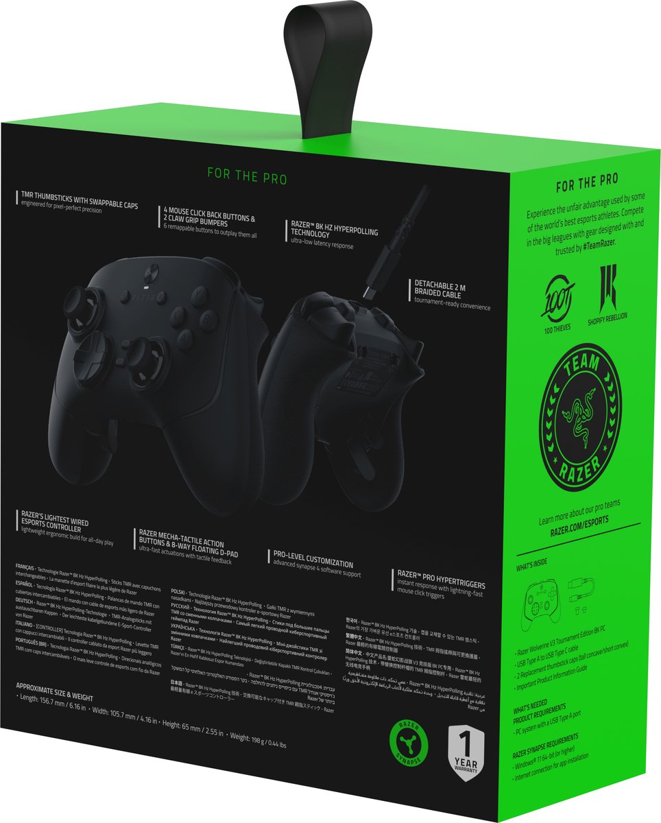 Razer Wolverine V3 Tournament Edition - Bedrade Gaming Controller - 18 Knoppen - PC - Zwart – foto 5