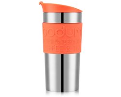 Thermosbeker Bodum Travel Mug Vacuüm RVS/Oranje 350 ml