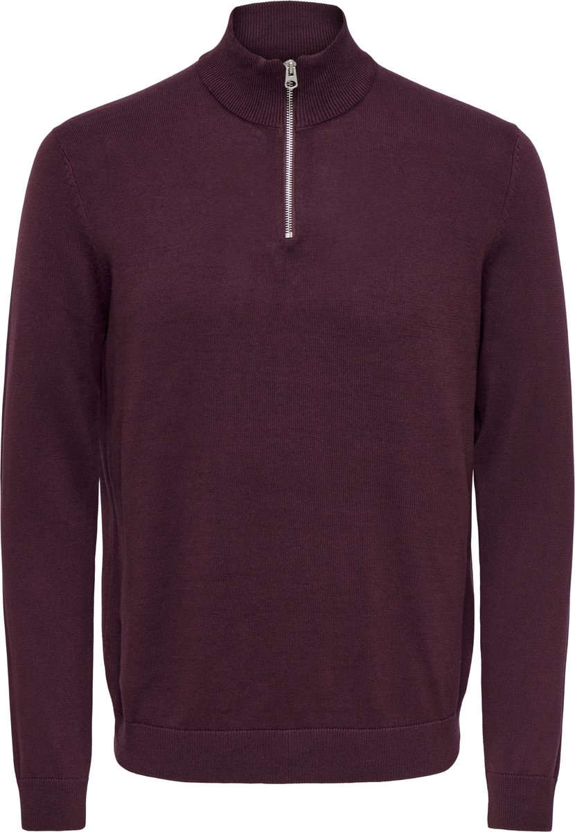 ONLY&SONS - ONSALEX REG 12 HALF ZIP KNIT - Heren - Gebreide truien