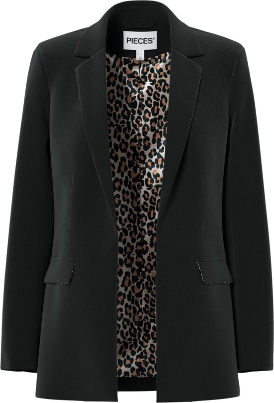 Pieces Blazer Pcbozzy Ls Detail Blazer Noos Bc 17144884 Black Dames Maat - L