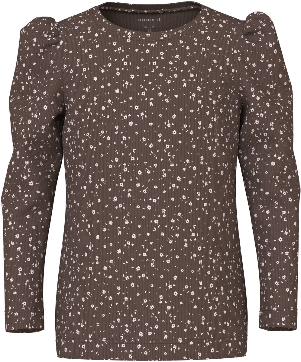 NAME IT - NMFNICOLE LS SLIM TOP PB - Meisjes - Lange mouwen shirts