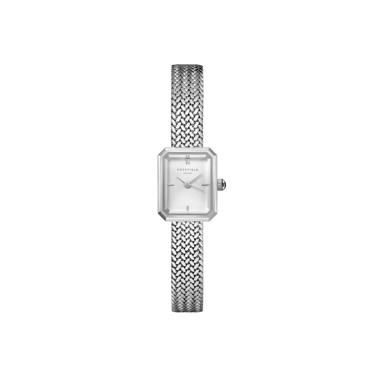 Rosefield horloge MWSMS-M04 Mini Octagon White Silver