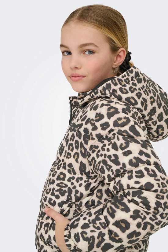 ONLY KOGDALIA SHT PUFFER AOP JACKET OTW NOOS Manteau Filles - Vison argenté Leo