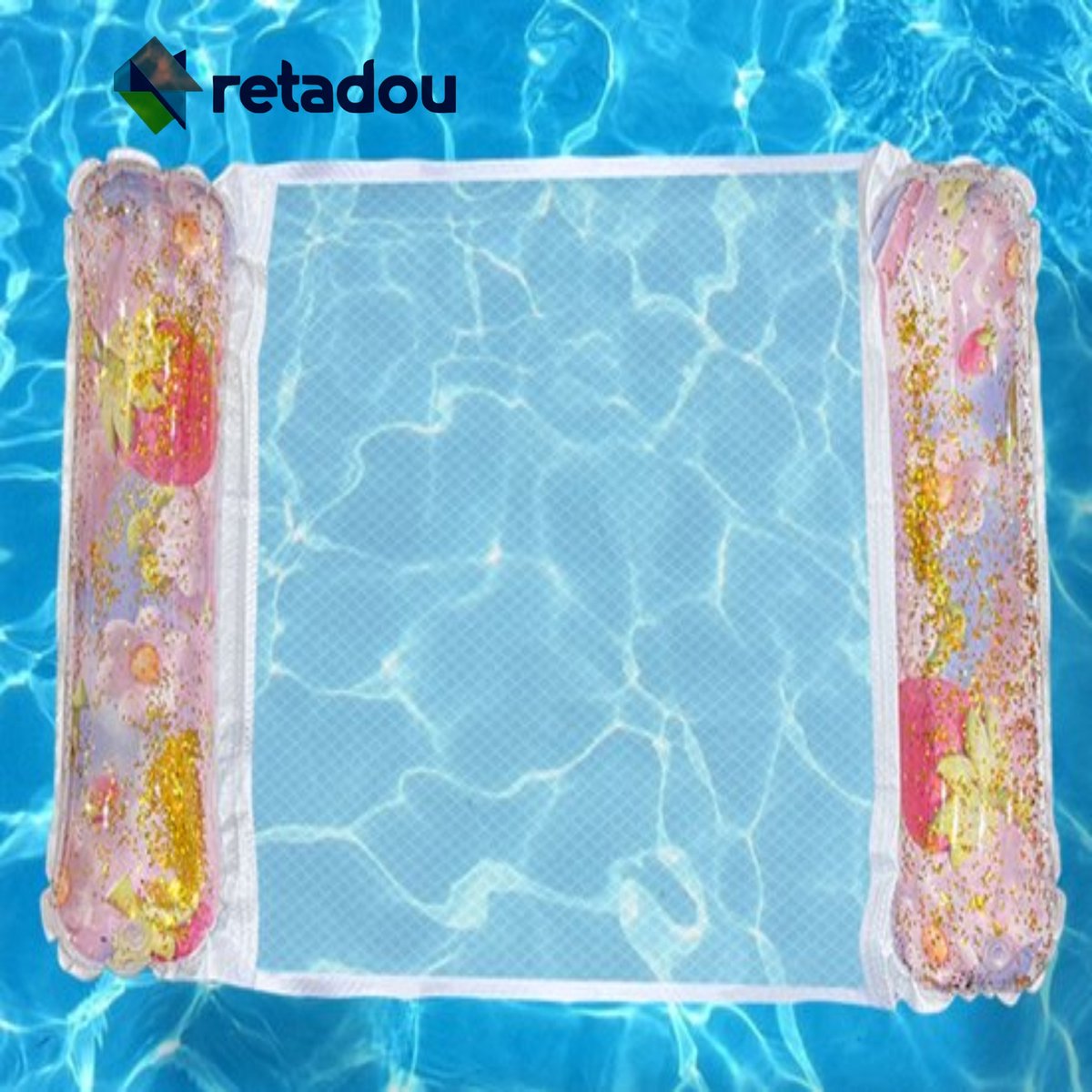Opblaasbaar luchtbed - waterhangmat 4-in-1 loungestoel zwembad - luchtmatras voor volwassenen en kinderen waterhangmat