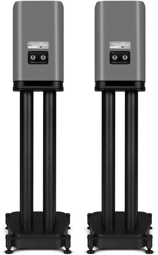 Wharfedale EVO 5.1 Boekenplank Speakers met stands - Hifi Stereo Set - Passieve Speaker - 2-Weg Luidsprekers - Grijs — afbeelding 3