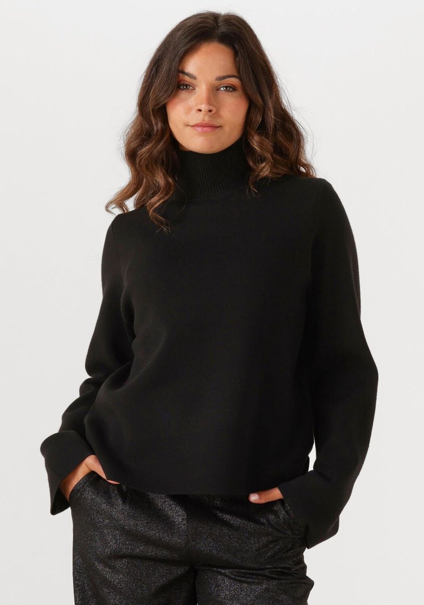 Object Objreynard High Neck Pullover Truien & vesten Dames - Sweater - Hoodie - Vest- Zwart - Maat L