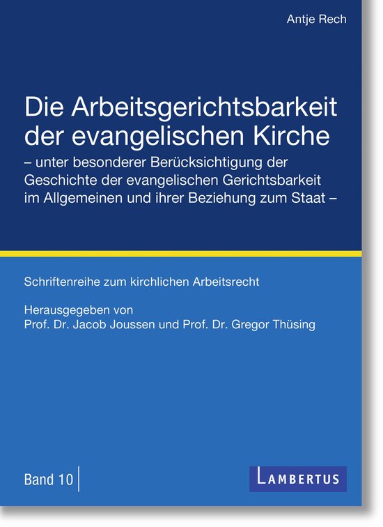 Schriftenreihe zum kirchlichen Arbeitsrecht 10 - Die Arbeits ... - cover