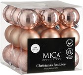 Mica Decorations Kerstballen Set - 27 Stuks - Ø6 cm - Onbreekbaar - Roze
