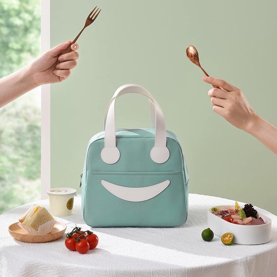 Koeltas - Lunchtas - Koelrugzak - Picknicktas - Opbergtas voor buiten - Leuke picknickkoeltas - Draagbare koeltas - Herbruikbare lunchtas - Eenvoudig - Stijlvol - Duurzaam - Geschikt voor volwassenen en kinderen - Geweldig voor reizen - Picknicks van Merkloos — afbeelding 2