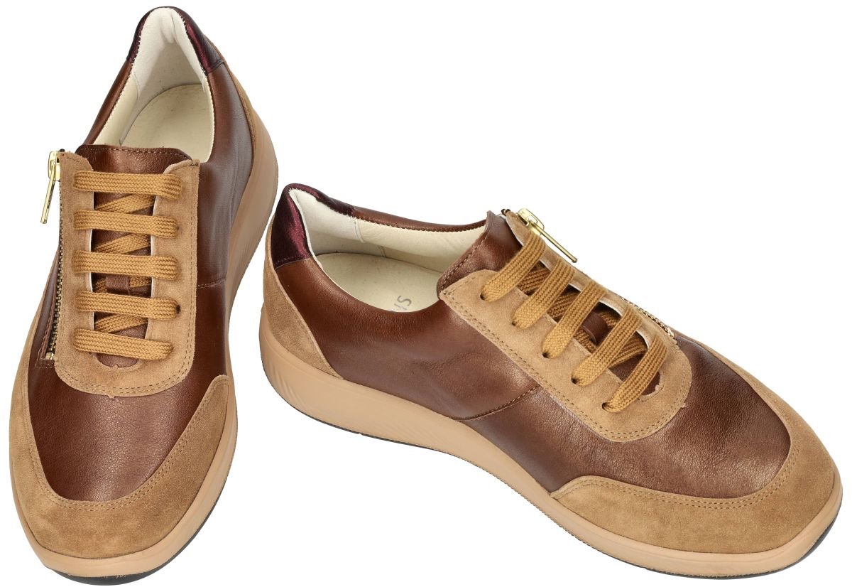 Solidus -Dames - bruin - sneakers - maat 39.5