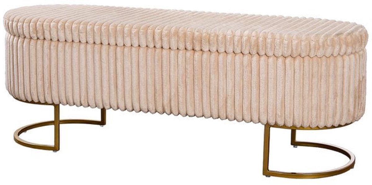 Opbergbank Bank Brooklyn Beige H 46,5 cm B 128 cm