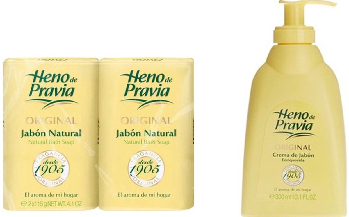 Heno Zeep 2 x 115 Gram & Zeep met Pomp 300 ml