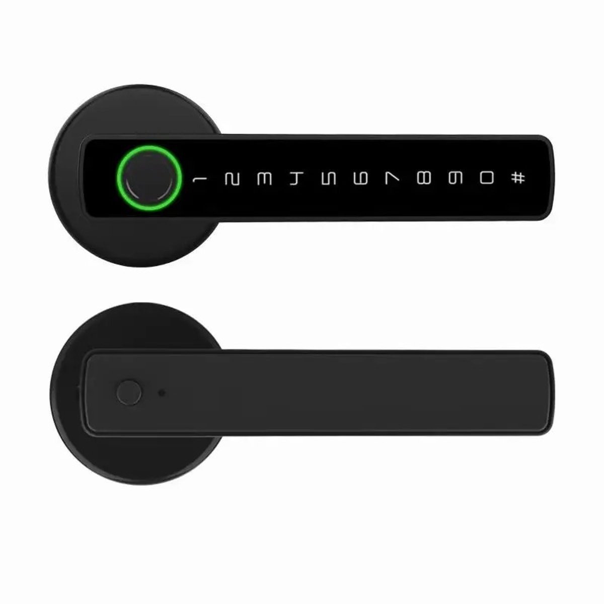 WNHB® Slim deurslot met vingerafdruk en touchscreen - Bluetooth toegangssysteem met app bediening - Elektronisch slot 14.5x6.5 cm