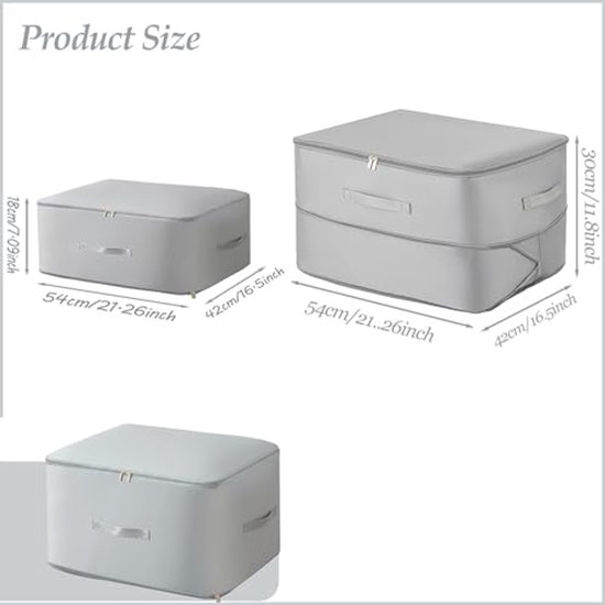 Ruimtebesparende Opbergzak voor Duvet en Kleding, Zelfcompressie Organizer 54x42x30 cm — afbeelding 2