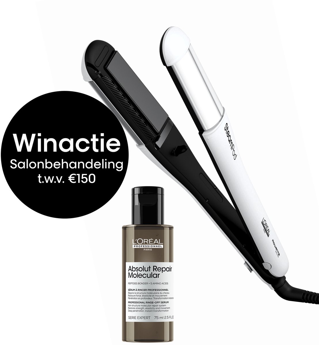 L'Oréal Professionnel SteamPod 4.0 + Haarserum cadeau -