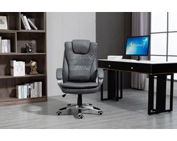 Verwarmde massage bureaustoel YK7304 grijs