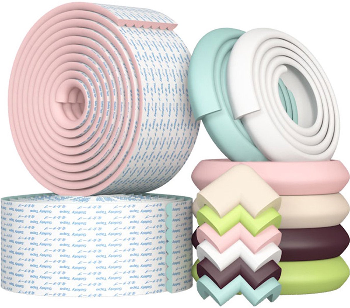 Veilige Hoekbeschermer 2m voor Kinderen, Meubels Beschermen, Baby Proofing, Veiligheidsbumper voor Hoeken (Bruin) – foto 5