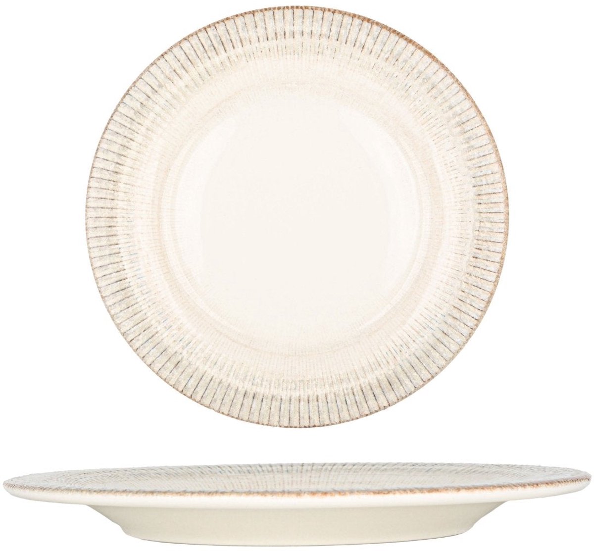 Bonna Dessertbord - Galata - Porselein - 24 cm - set van 6