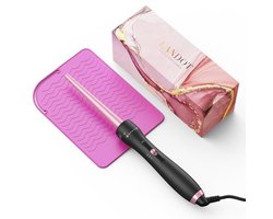 LANDOT Curling Iron Conical 9-19 mm Professional Curling Bar Natural Curls Spiral Curls & Beach Waves Hair Curler Including Heat Resistant Glove and Heat Resistant Silicone Mat