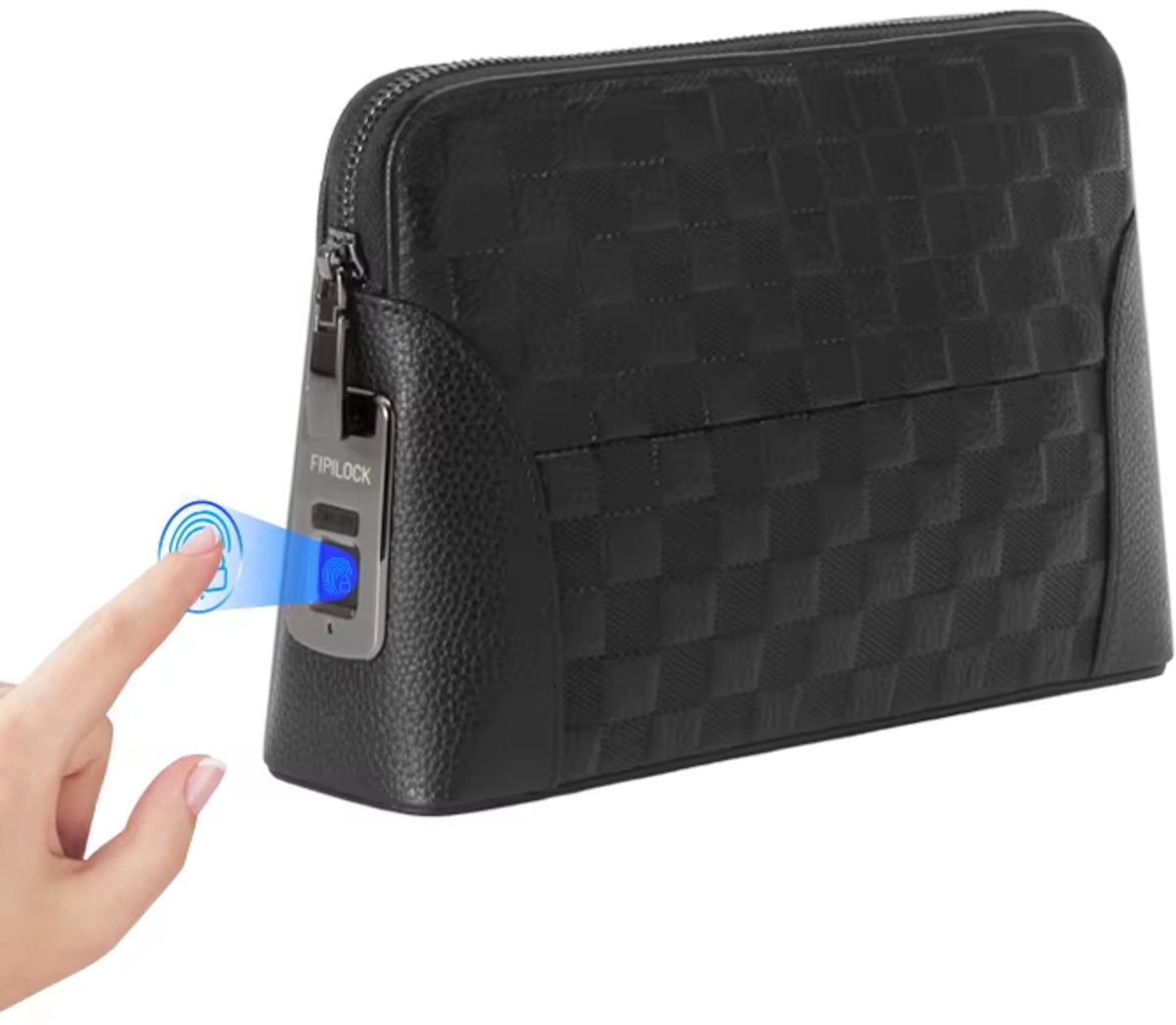 Antidiefstal Handtas met Vingerafdrukslot – RFID Portemonnee en Clutch voor Heren en Dames – Veiligheidstas voor Reizen, Werk en Dagelijks Gebruik
