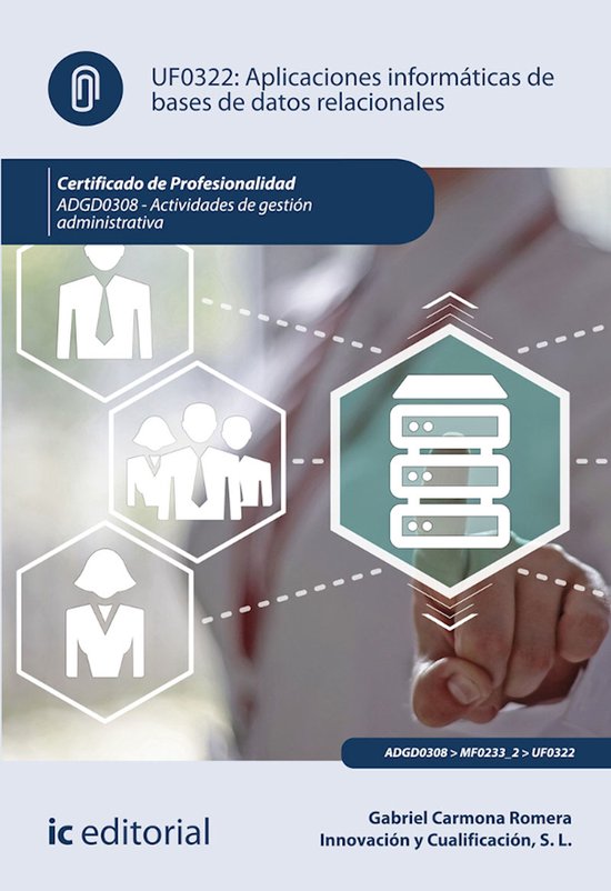 Aplicaciones informáticas de bases de datos relacionales. A ... - cover