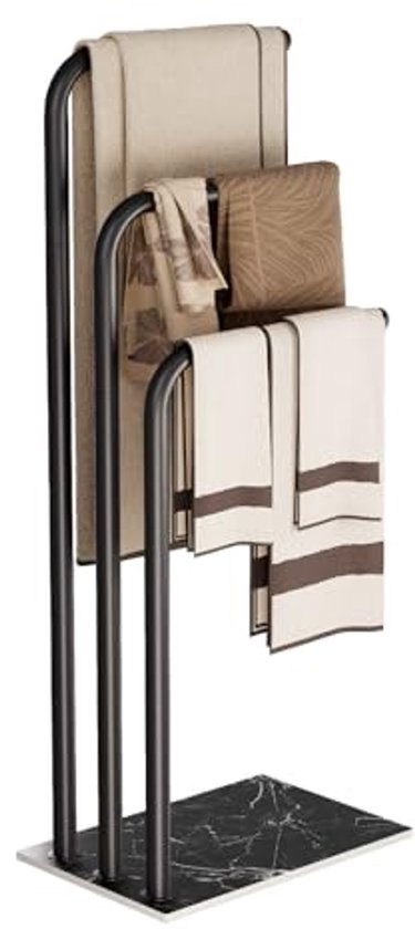 bremermann Staand handdoekenrek vrijstaand, 2 stangen, handdoekenrek (wit