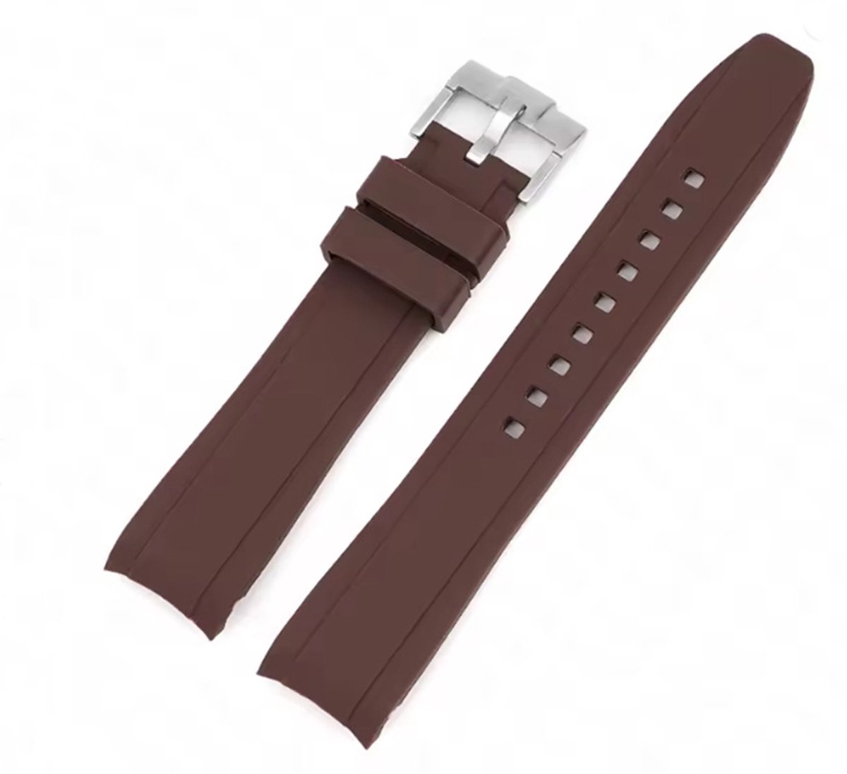 Actie4you® - Premium Siliconen Horlogebandje - Compatibel met Swatch X Omega MoonSwatch (20MM) - Donker Bruin