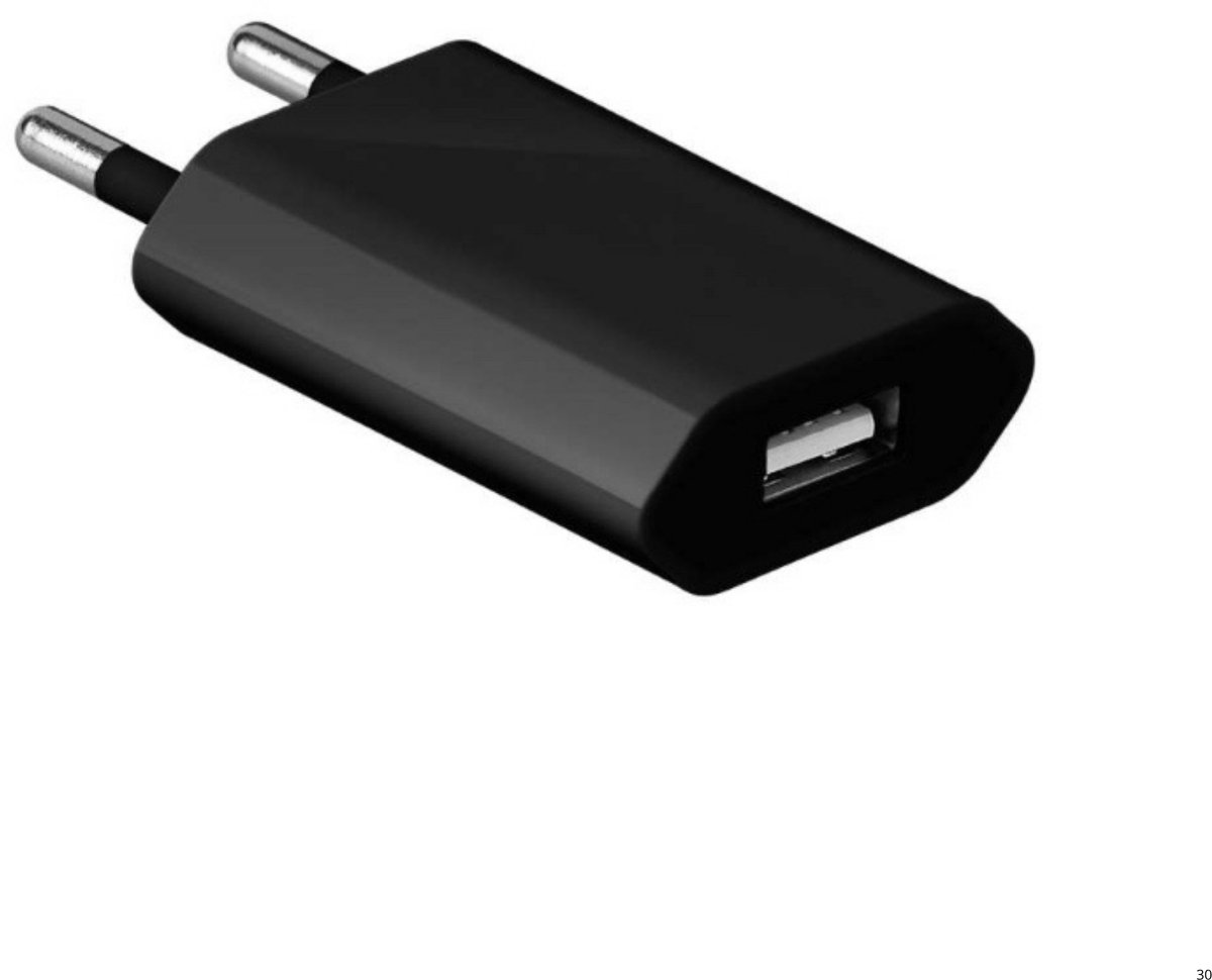 Gmedia 5W USB stekker - Universele USB Oplader - Adapter - Zwart