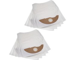 10 Stofzakken, compatibel met Kärcher NT 22/1 Ap L, NT 22/1 Ap Te L stofzuiger, 42 x 26,5 cm, wit