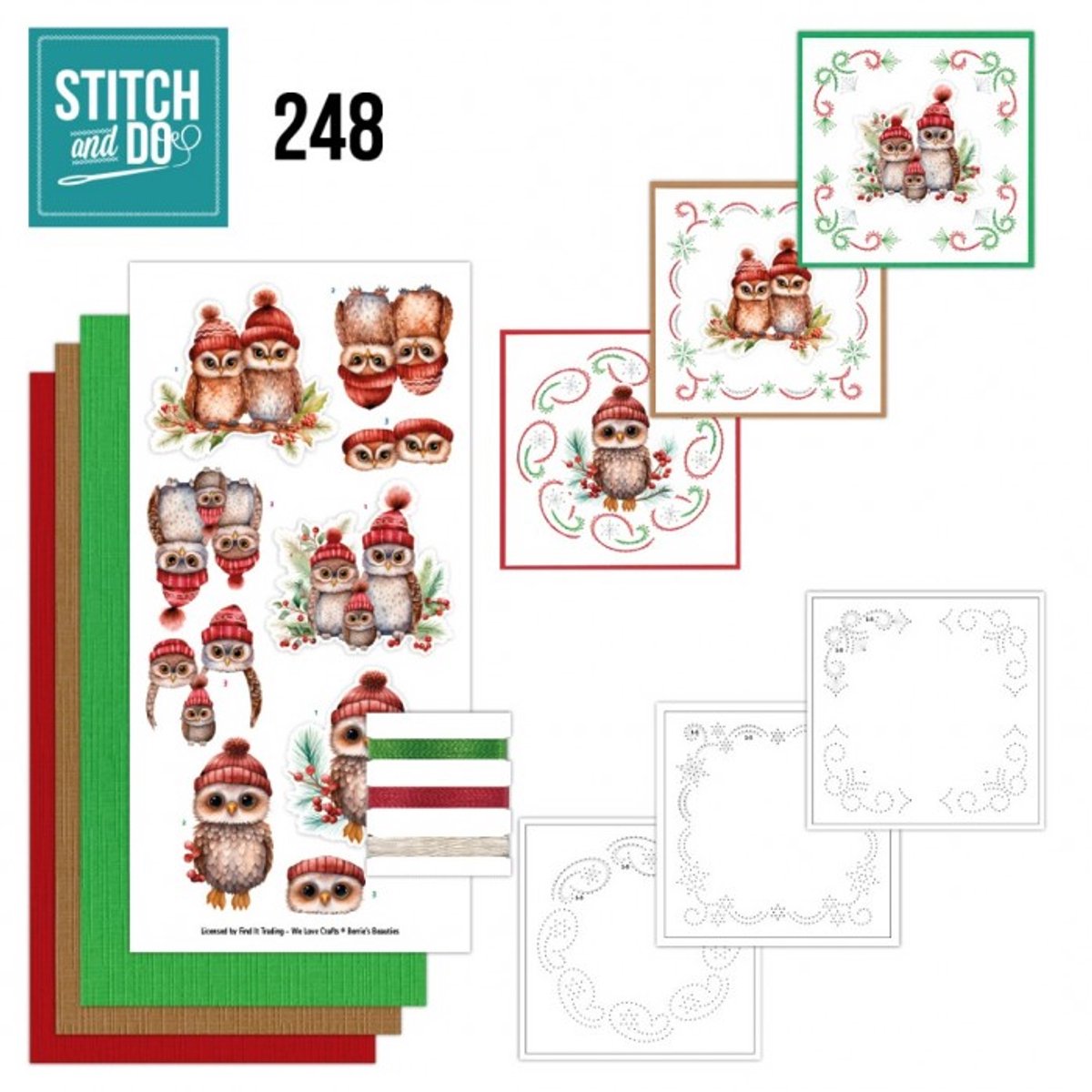 Stitch and Do 248 Berries Beauties - A Very Furry Christmas