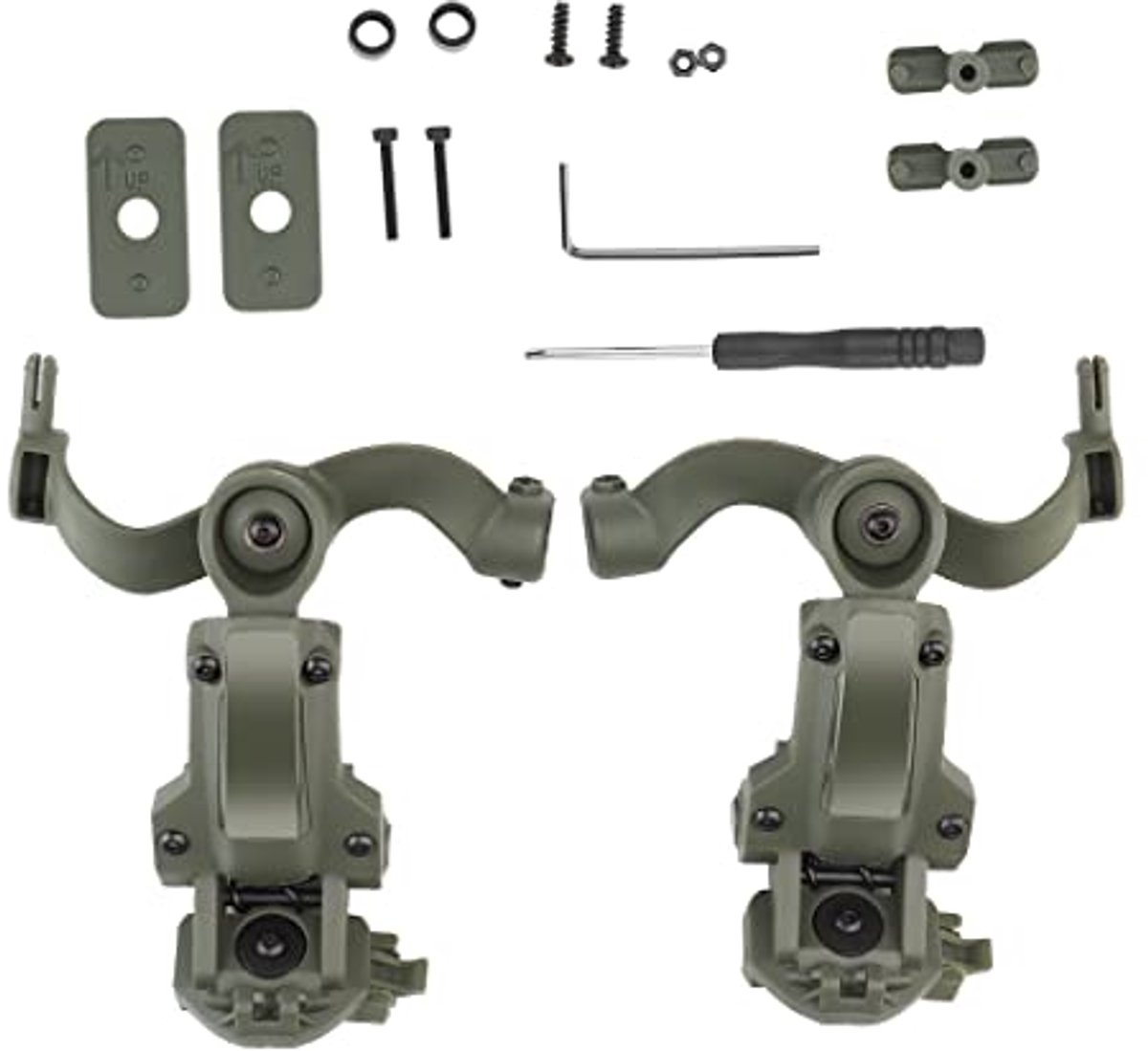 Helm Rail Adapter voor Tactische Headset - Multi-hoek Rotatie