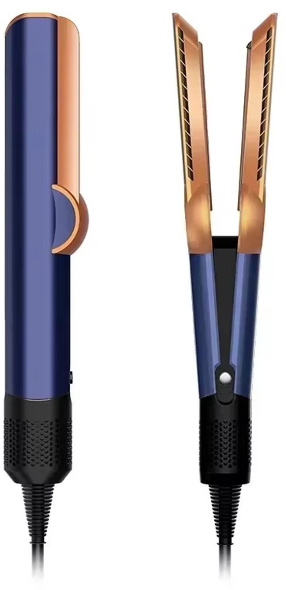 Molain 2 in 1 Haardroger & Stijltang - Airstraight - Koude lucht & max. 200°C - Auto standby mode - Donkerblauw