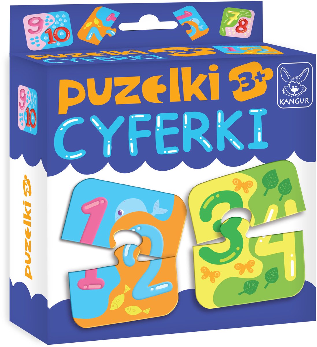 Kangur Puzzelki Cyferki Educatieve Puzzel voor Kinderen vanaf 3 Jaar