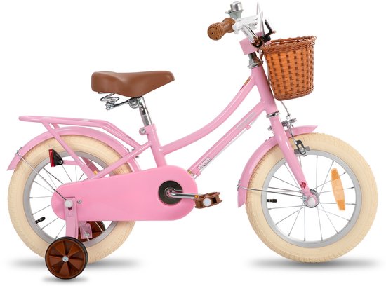 Stitch Manchi Meisjesfiets - 12 Inch - Zijwieltjes - Bell - Handrem - Voor V-Brake en Achter Trommelrem - Roze van STITCH — afbeelding 2
