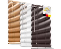 Sol Royal JH3 FSC® gecertificeerd houten Jaloezie SolDecor rolgordijnen in donker bruin 60x130 cm - Milieuvriendelijk geproduceerd