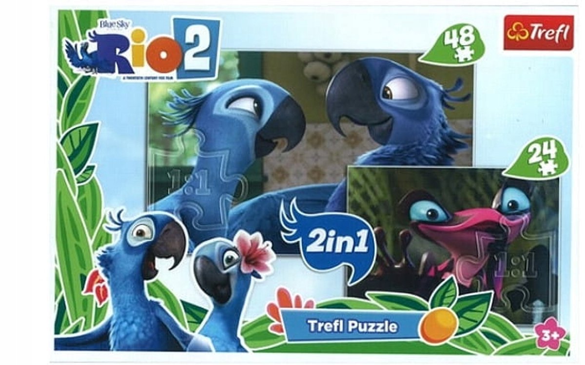 Trefl Rio 2 Puzzel 2-in-1: 24 & 48 Elementen voor Kinderen