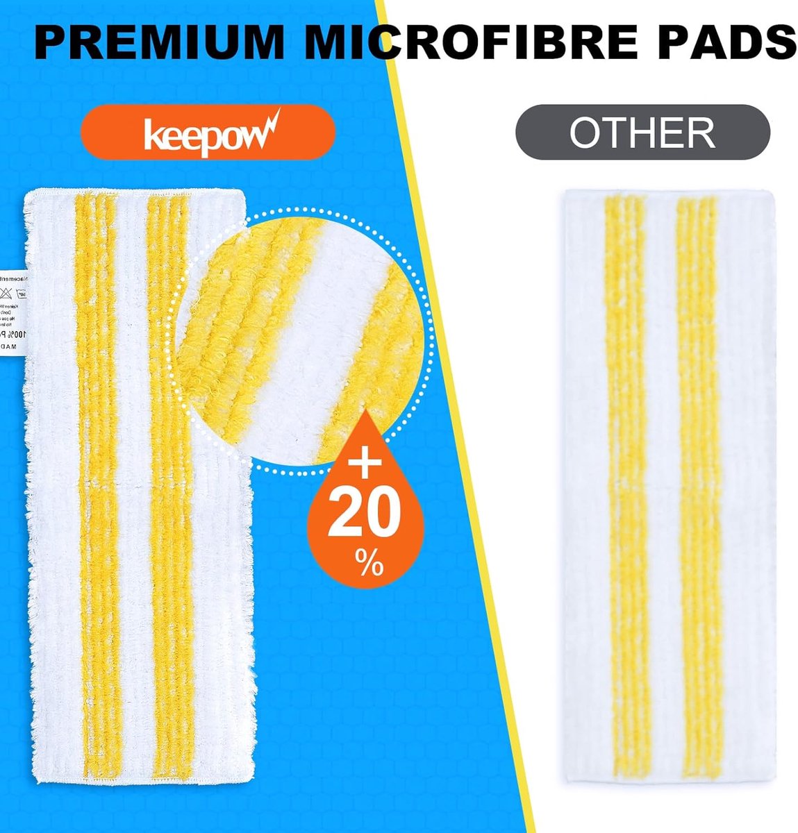 5 stuks geschikt voor Kärcher EasyFix stoomreiniger-mondstukken - Stoomreinigeraccessoires - vervangingsset voor Kärcher EasyFix SC 1, SC 2, SC 3, SC 4, SC 5 microvezeldoeken - voor alle vloeren – foto 2