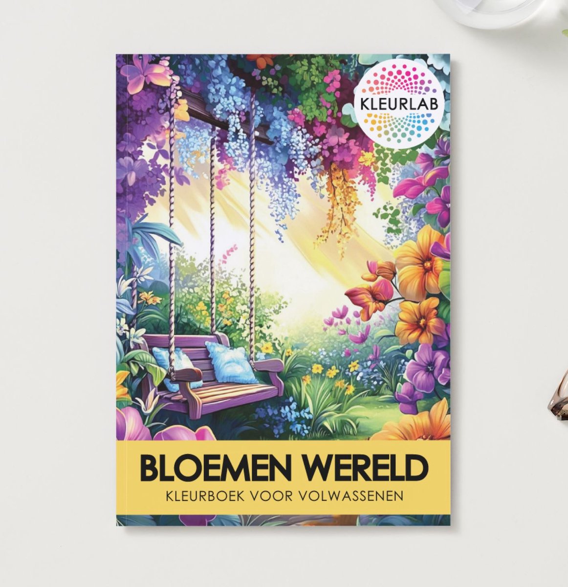 KleurLab® - Bloemenwereld - Luxe Kleurboek voor Volwassenen - Natuur en Tuinen - 48 Kleurplaten op A4 - Enkelzijdig bedrukt — afbeelding 4