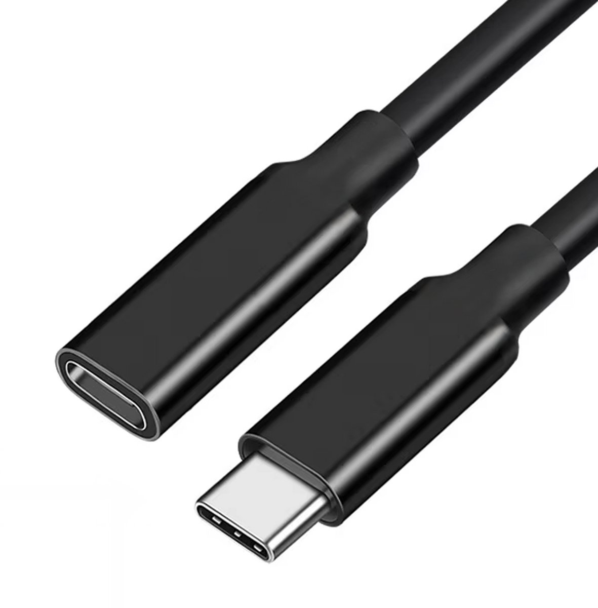 USB-C 3.1 Gen2 - Verlengkabel - 1 Meter - 3A 60W - Male to Female - Extension Cable - 4K video