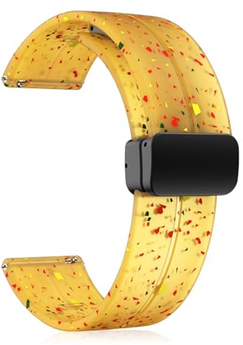 Siliconen Sportarmband 20 mm 22 mm met Magneetsluiting - Reserveband