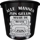 Cadeau Emmer - Vrachtwagenchauffeur - 12 liter - zwart - cadeau - geschenk - gift - kado - verjaardag - Vaderdag - kerst