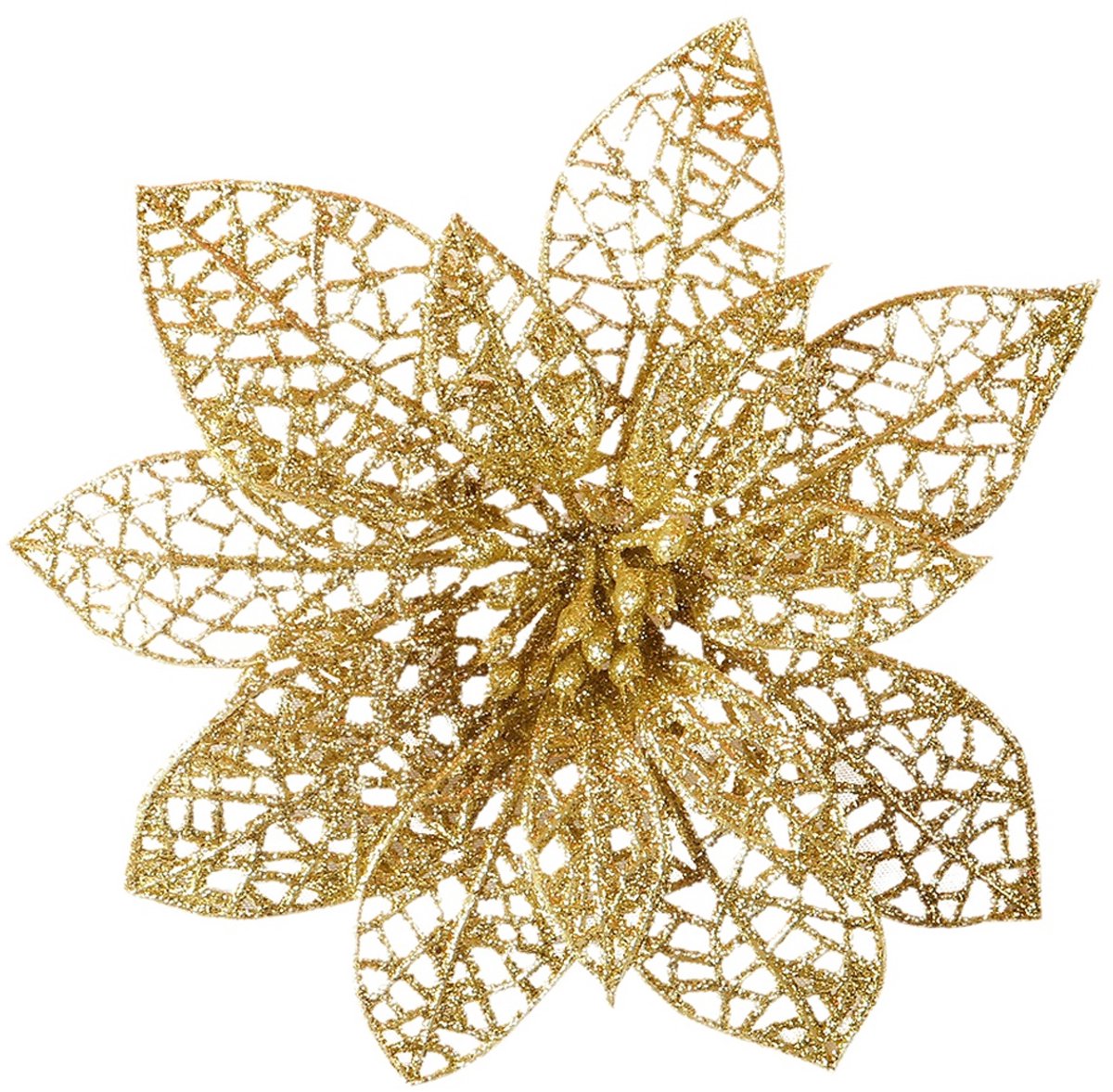 Kerstversieringen Kerstbloem 8cm Kerstbloem Kerstkrans Accessoires (1 stuk)