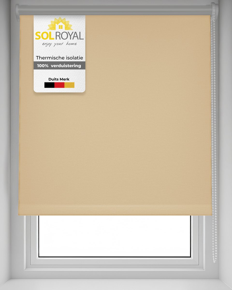 Sol Royal T42 – Thermisch rolgordijn verduisterend 60x160 cm creme – Zonder boren