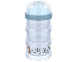 Mepal Mio Melkpoedertoren 3-delig Little Dutch - 360 ml - Luchtdichte afsluiting met schekdop - Multifunctioneel opbergen en doseren - Forest Friends